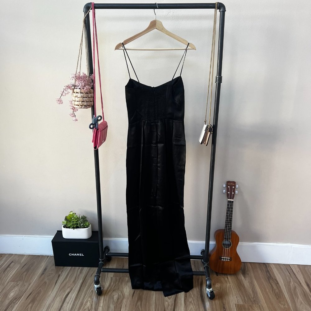 Reformation Frankie Silk Dress in Rosette | New | Last One - Picture 8 of 14